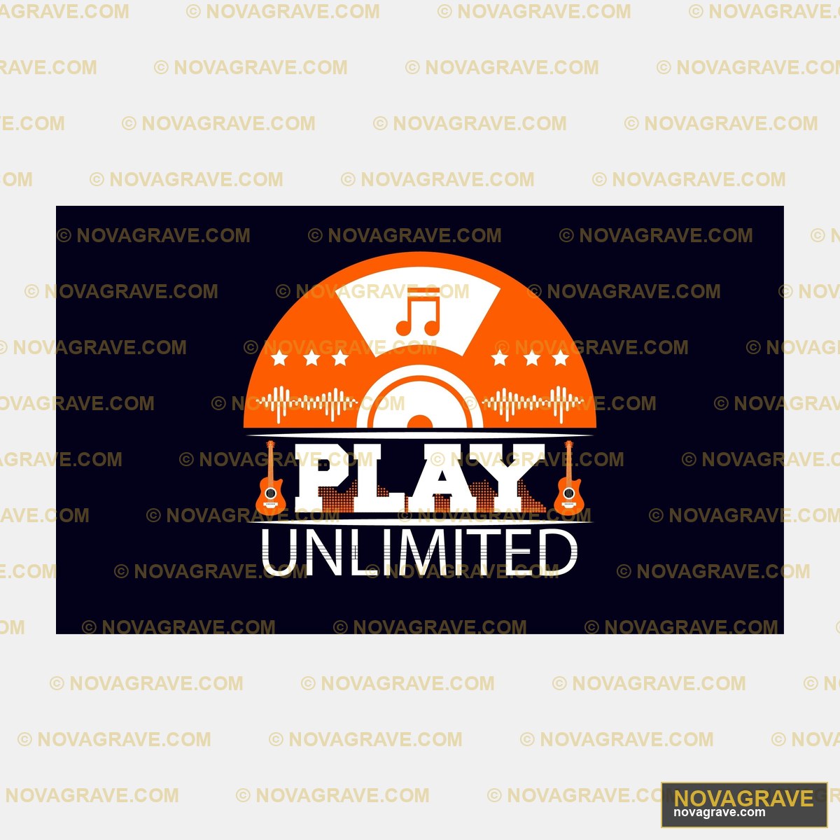 Play Unlimited Music DTF Design SVG PNG DXF Download