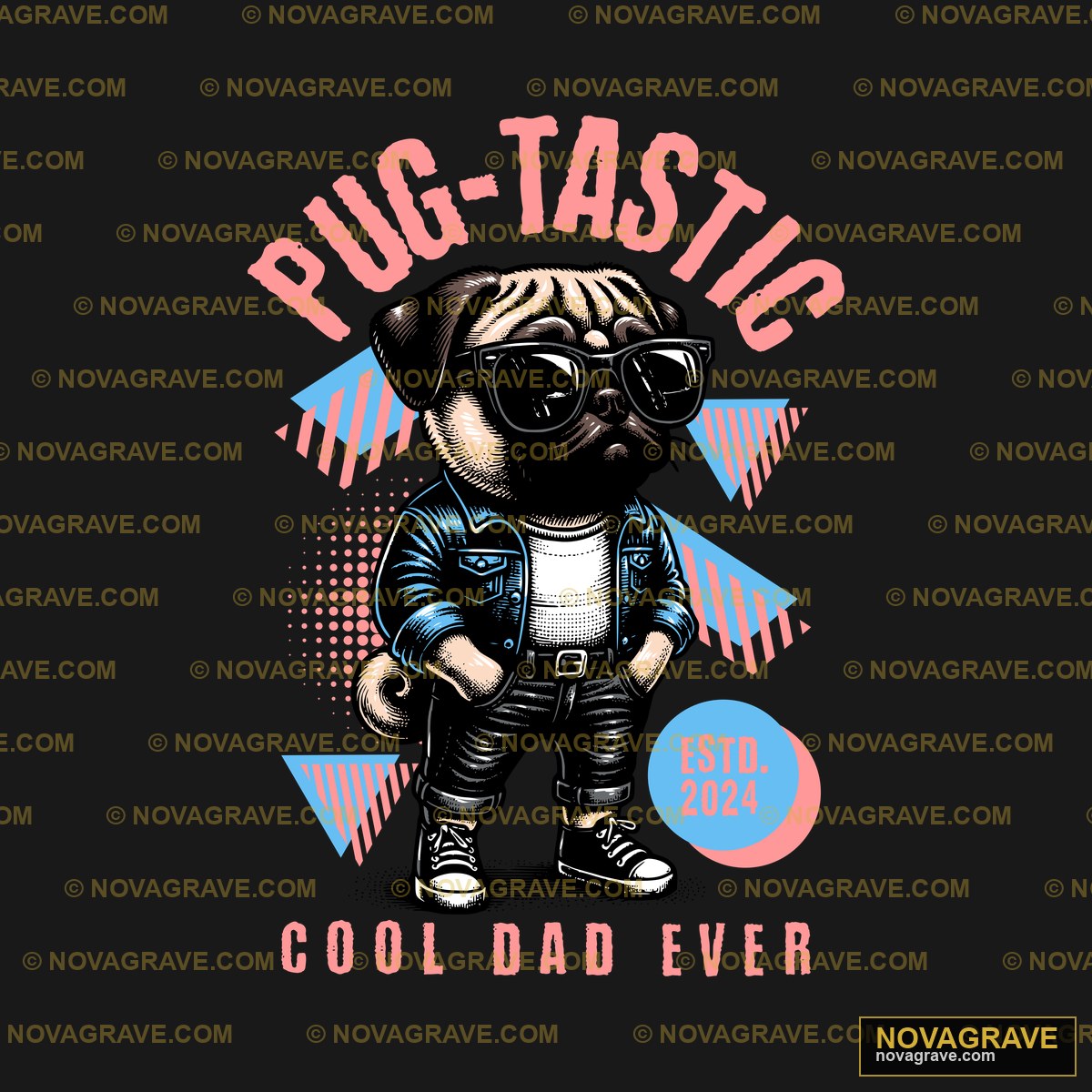Pugd T Shirt Design By Thepaper Animals Wildlife - DTF Transfer Design