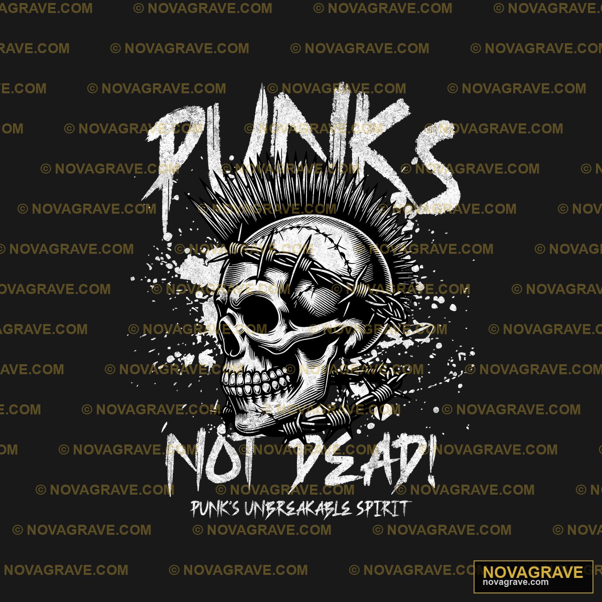 Punks Not Dead Mens T Shirt By Punkstrealss Music Culture - DTF Ontwerp