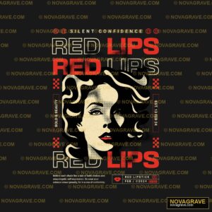 Red Lips Red Lips Red Other Designs - Design DTF