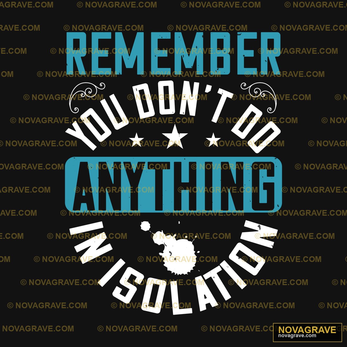 Remember Anything Blue Logo Typography Slogans - DTF Ontwerp