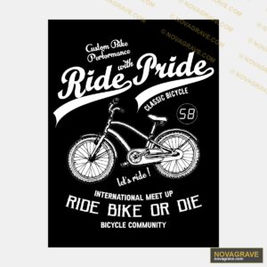 Ride The Bike White Mens T Shirt By The Bike Other Designs - DTF Ontwerp