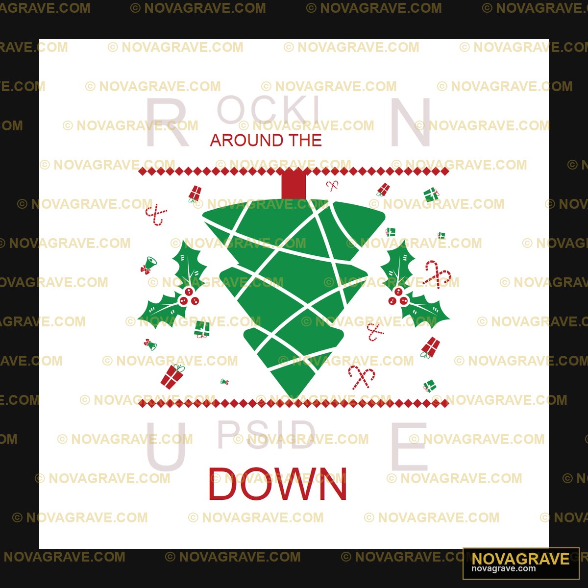 Rockin Upside Christmas Sweater Seasonal Holiday - DTF Transfer Design