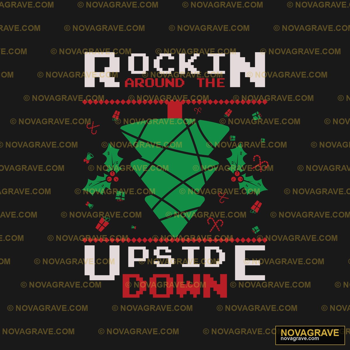 Rockins Christmas Tee Nature Botanical - DTF Transfer Design