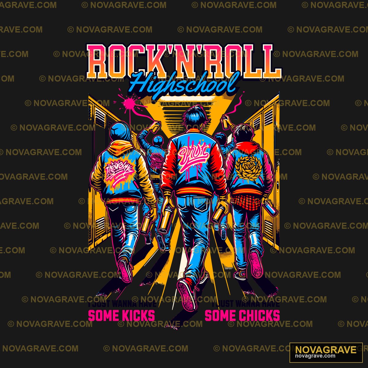Rockn Roll Some Kicks Music Culture - Design DTF