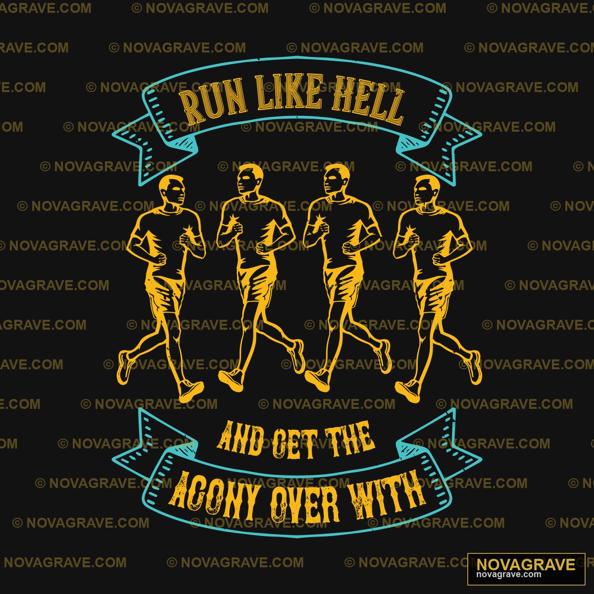 Run Like Hell And Get The Run Over It Humor Fun - DTF Ontwerp