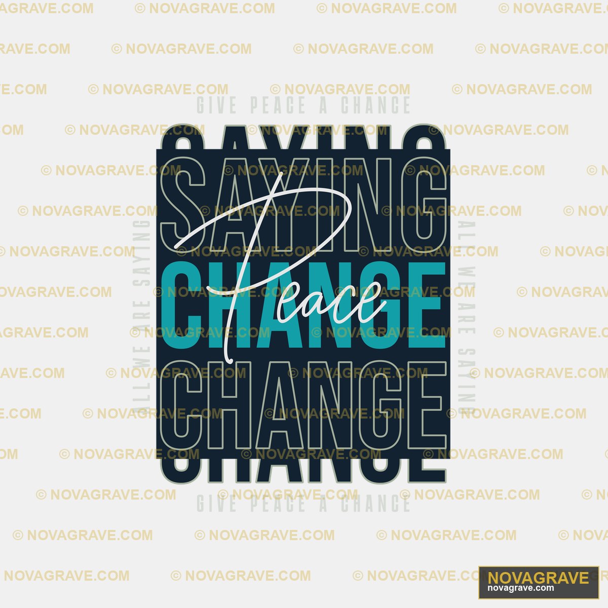 Saving The Change Logo Typography Slogans - DTF Ontwerp