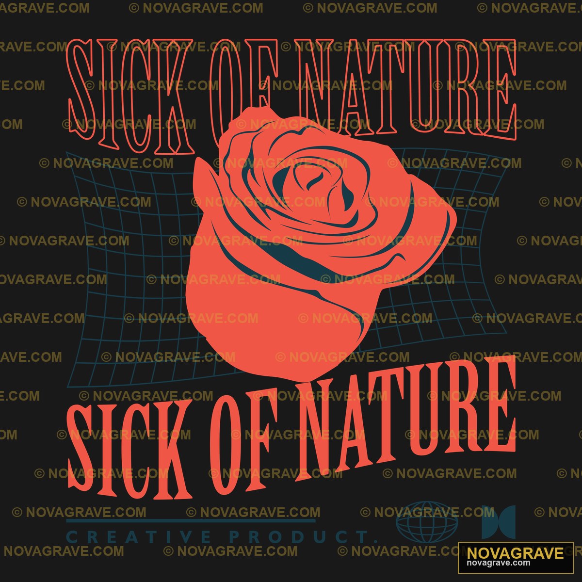 Sick Nature Logo Nature Botanical - Design DTF