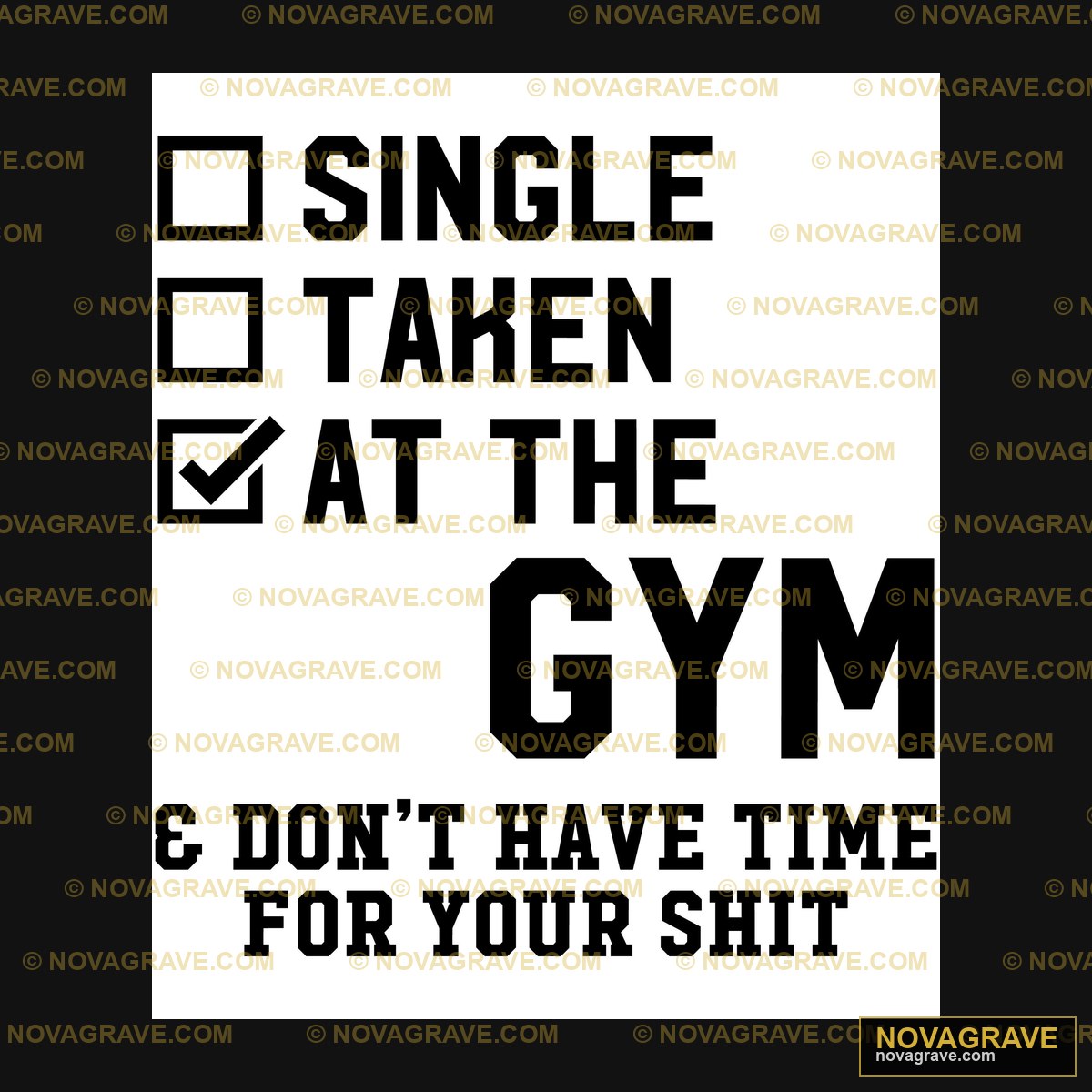 Single Taken At The Gym Sports Fitness - DTF Ontwerp