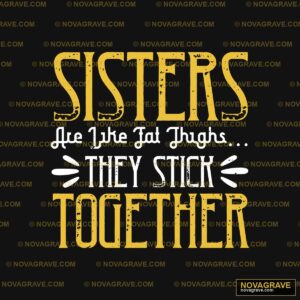 Sisters Together Logo Family Kids - DTF Transfer Design
