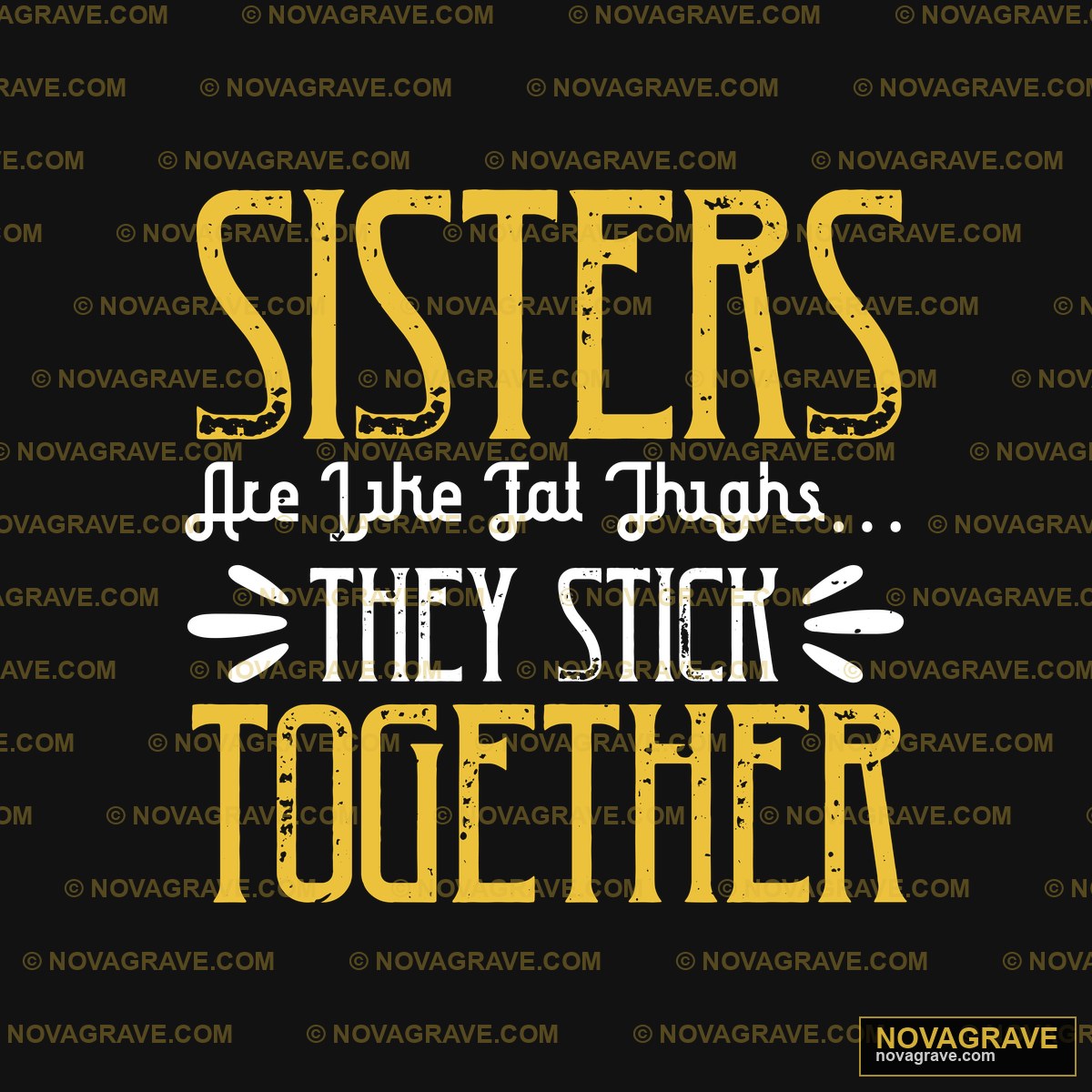 Sisters Together Logo Family Kids - Design DTF