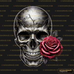 Skull And Rose Tattoo Design Streetwear Urban - DTF Ontwerp