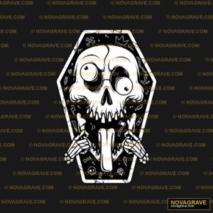 Skull With Bones And Bones Vector Streetwear Urban - Design DTF