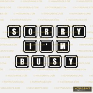 Sorry Mom Busy Logo Family Kids - DTF Transfer Design