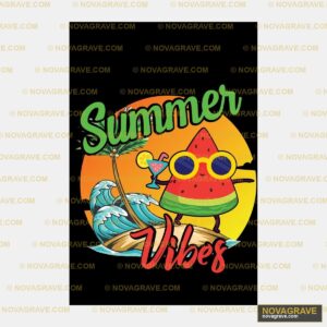 Summer Vibes Summer Vibes Typography Slogans - DTF Ontwerp