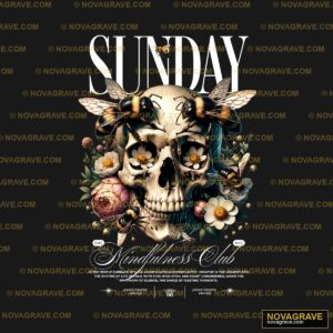 Sunday The Sunflowers Club Streetwear Urban - DTF Transfer Design