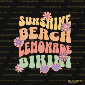 Sunshine Beach Lemon Bau Nature Botanical - Design DTF