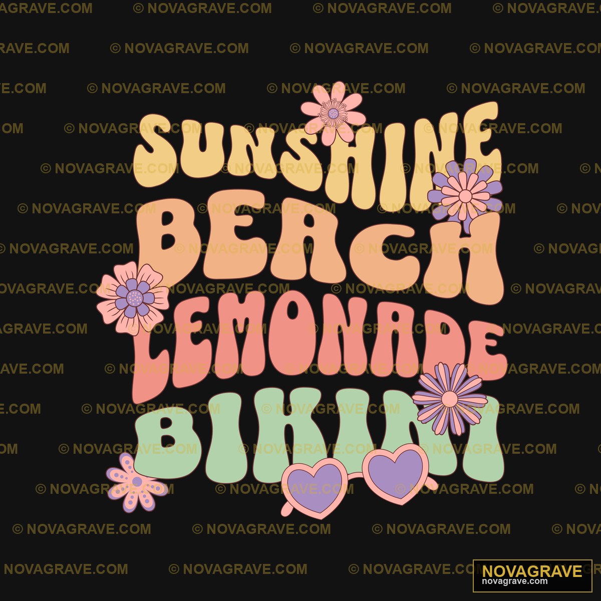 Sunshine Beach Lemon Bau Nature Botanical - Design DTF
