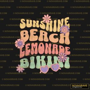 Sunshine Beach Shirt Nature Botanical - Design DTF