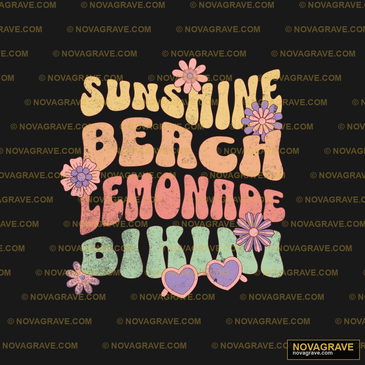 Sunshine Beach Shirt Nature Botanical - Design DTF