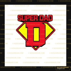 Super Dad Logo Family Kids - DTF Ontwerp