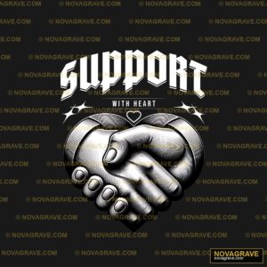 Support With Heart By The Band Seasonal Holiday - DTF Transfer Design