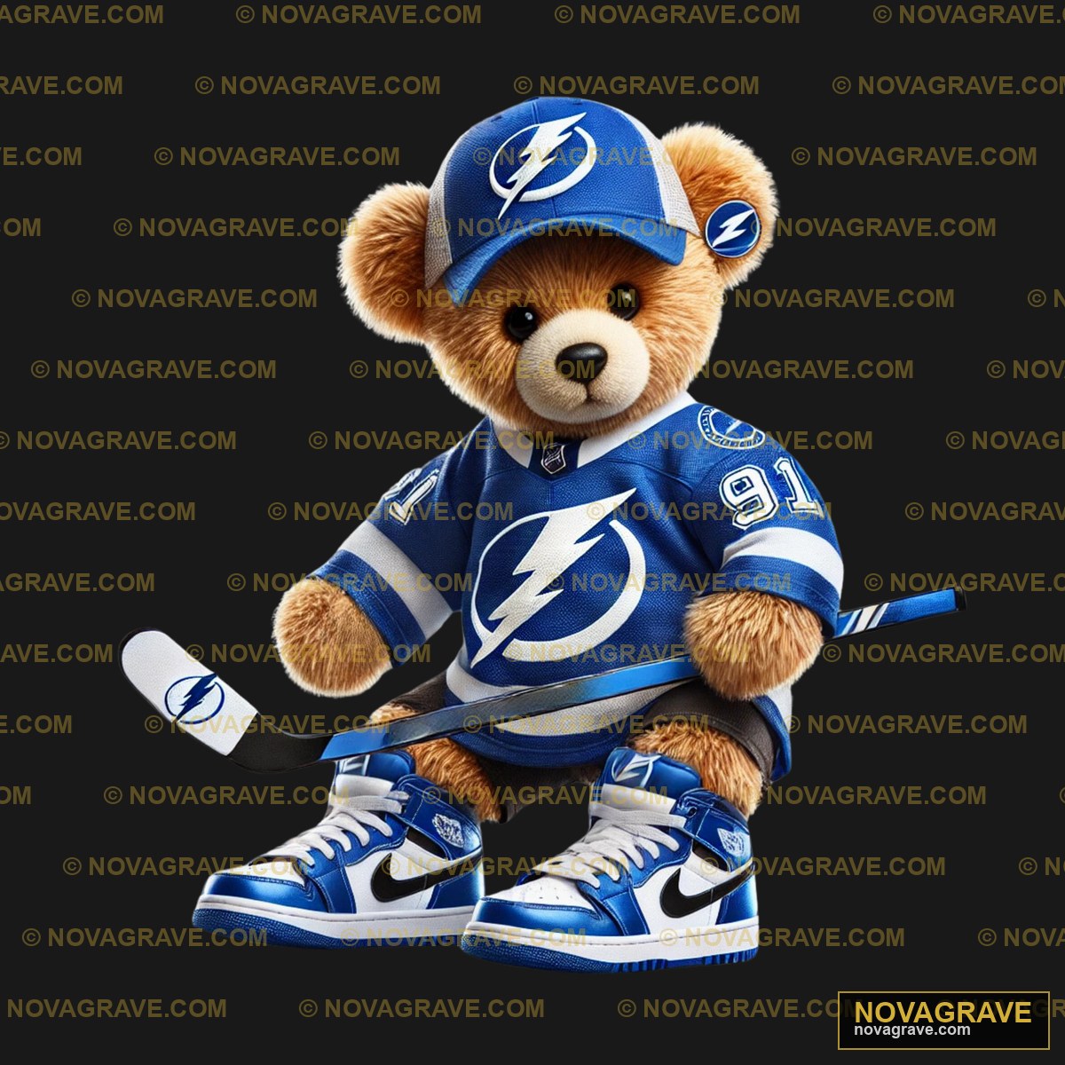 Tampa Lightning Hockey Teddy Bear Animals Wildlife - Design DTF