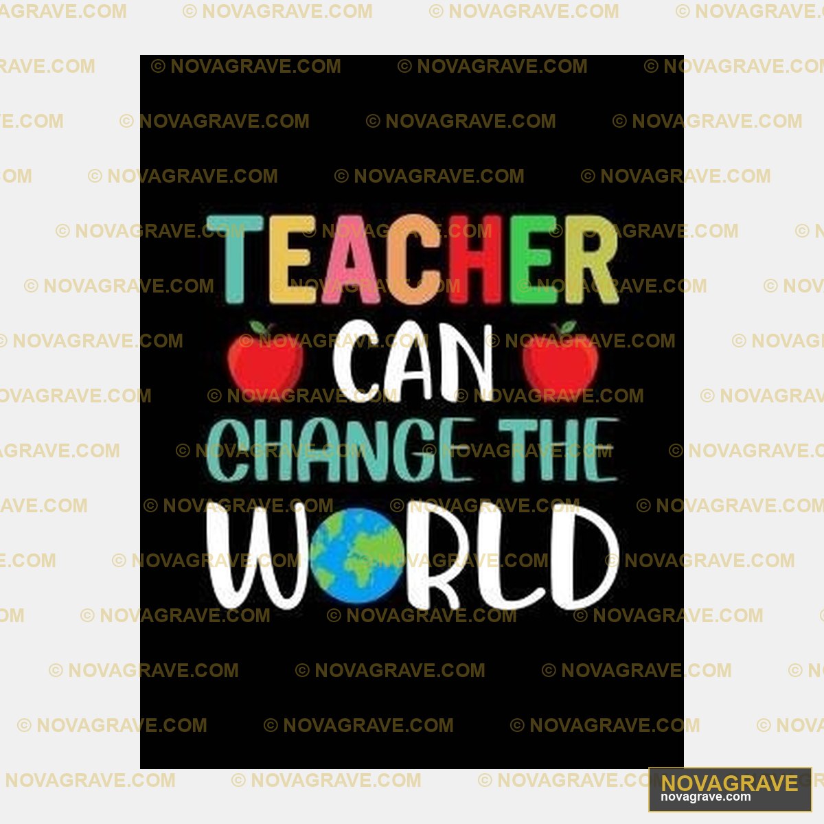 Teacher Can Change The World Art Print Professions - DTF Ontwerp