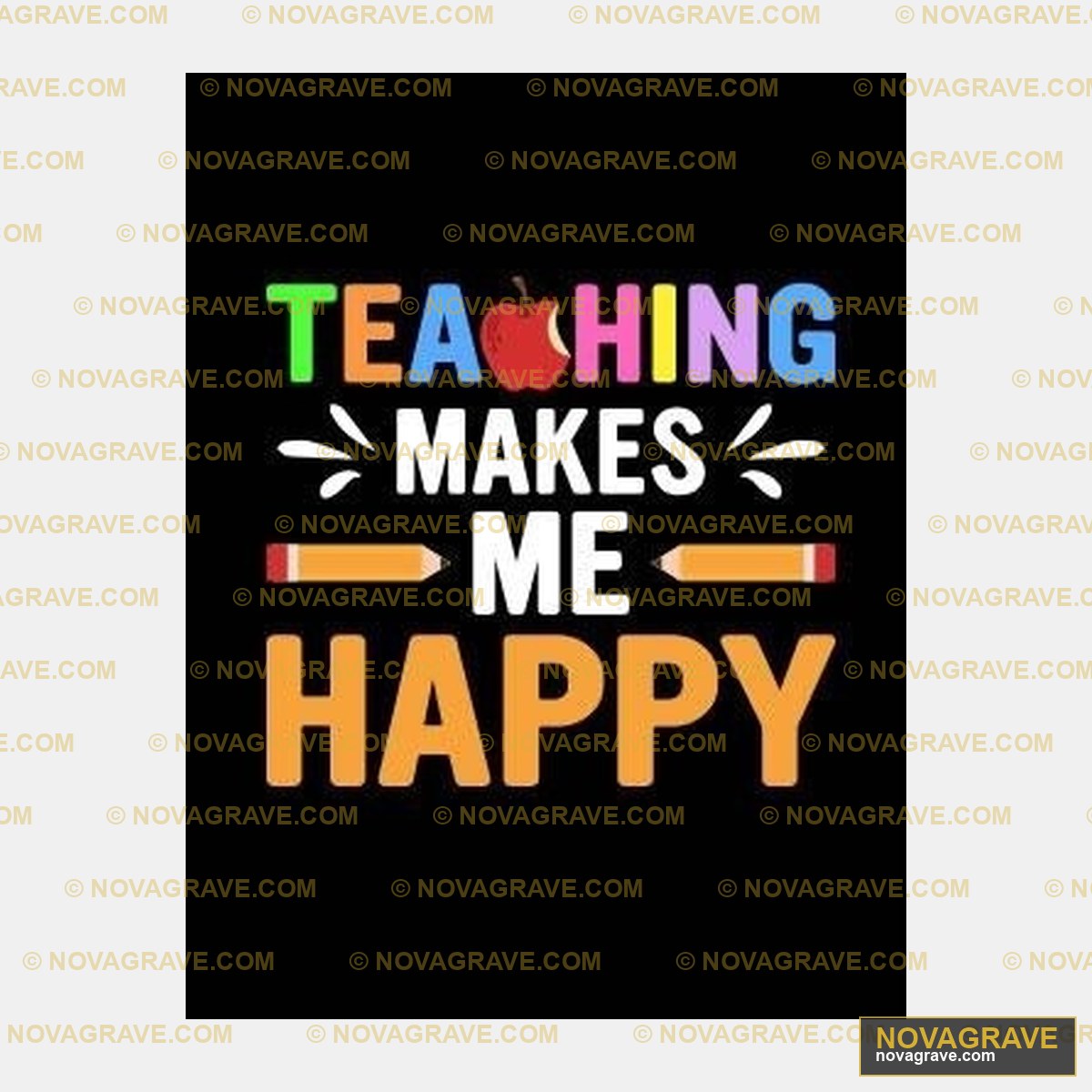 Teaching Makes Me Happy Art Print Professions - Design DTF
