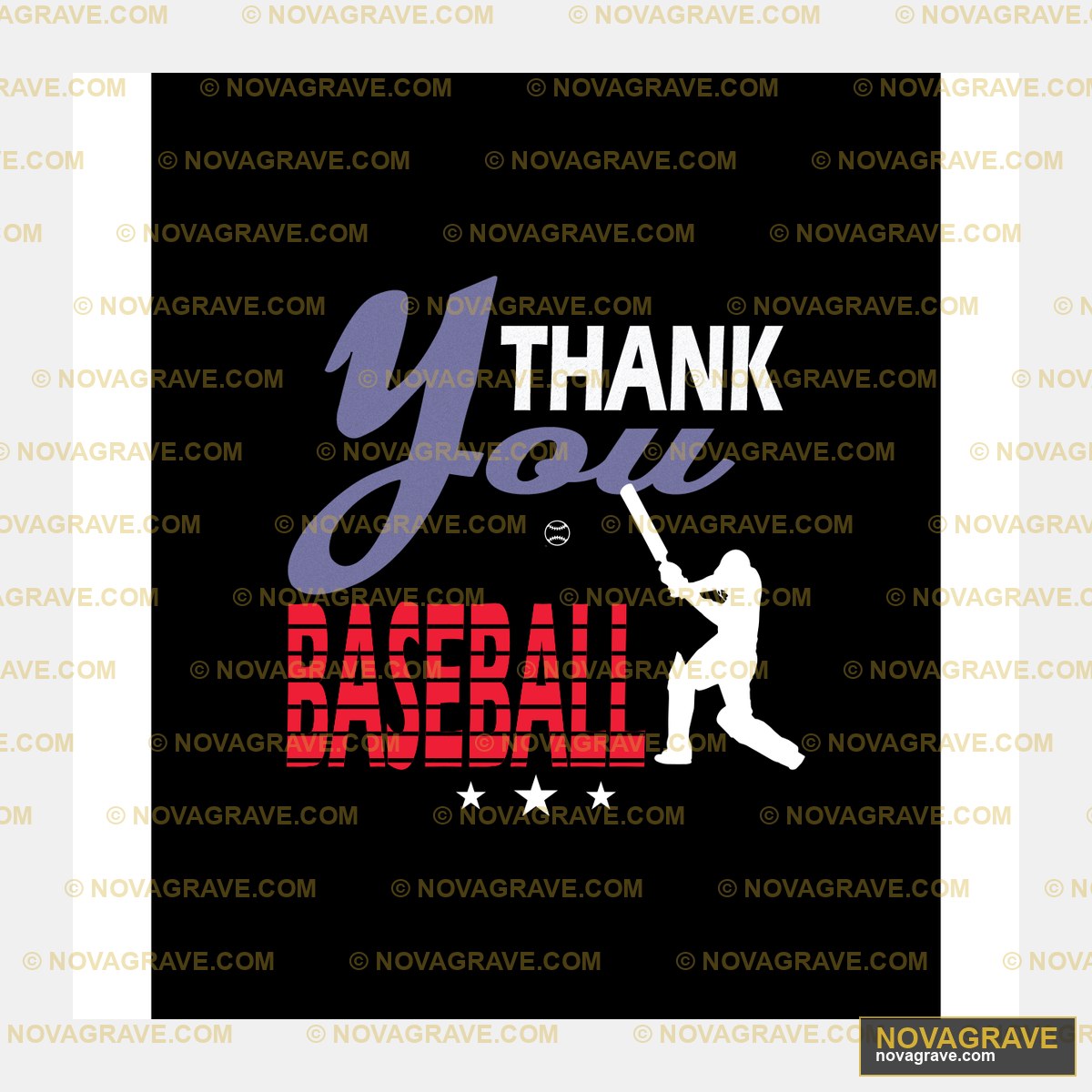 Thank You Baseball By Thepaper Sports Fitness - DTF Ontwerp