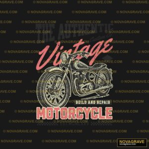 The Authentic Vintage Motorcycle Retro Vintage 2 - DTF Ontwerp