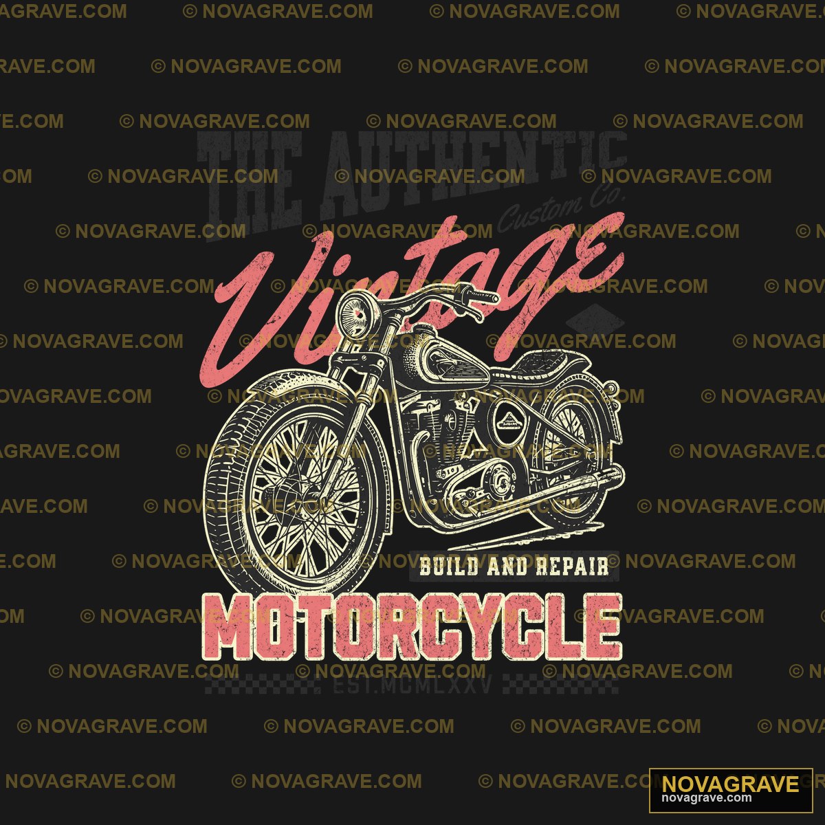 The Authentic Vintage Motorcycle Retro Vintage 2 - DTF Ontwerp