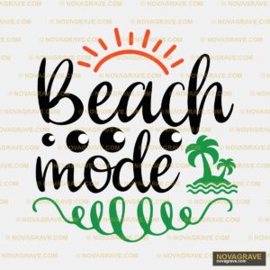 The Beach Mode Logo Nature Botanical - DTF Transfer Design
