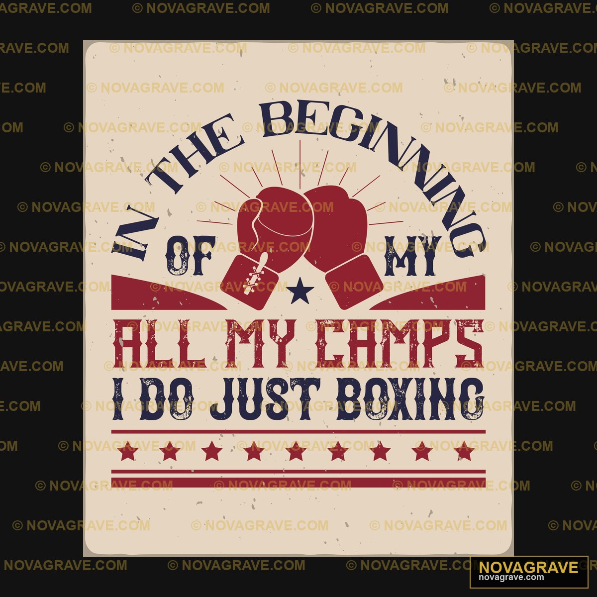 The Beginning Of My Lifetime Boxing Sports Fitness - DTF Transfer Design