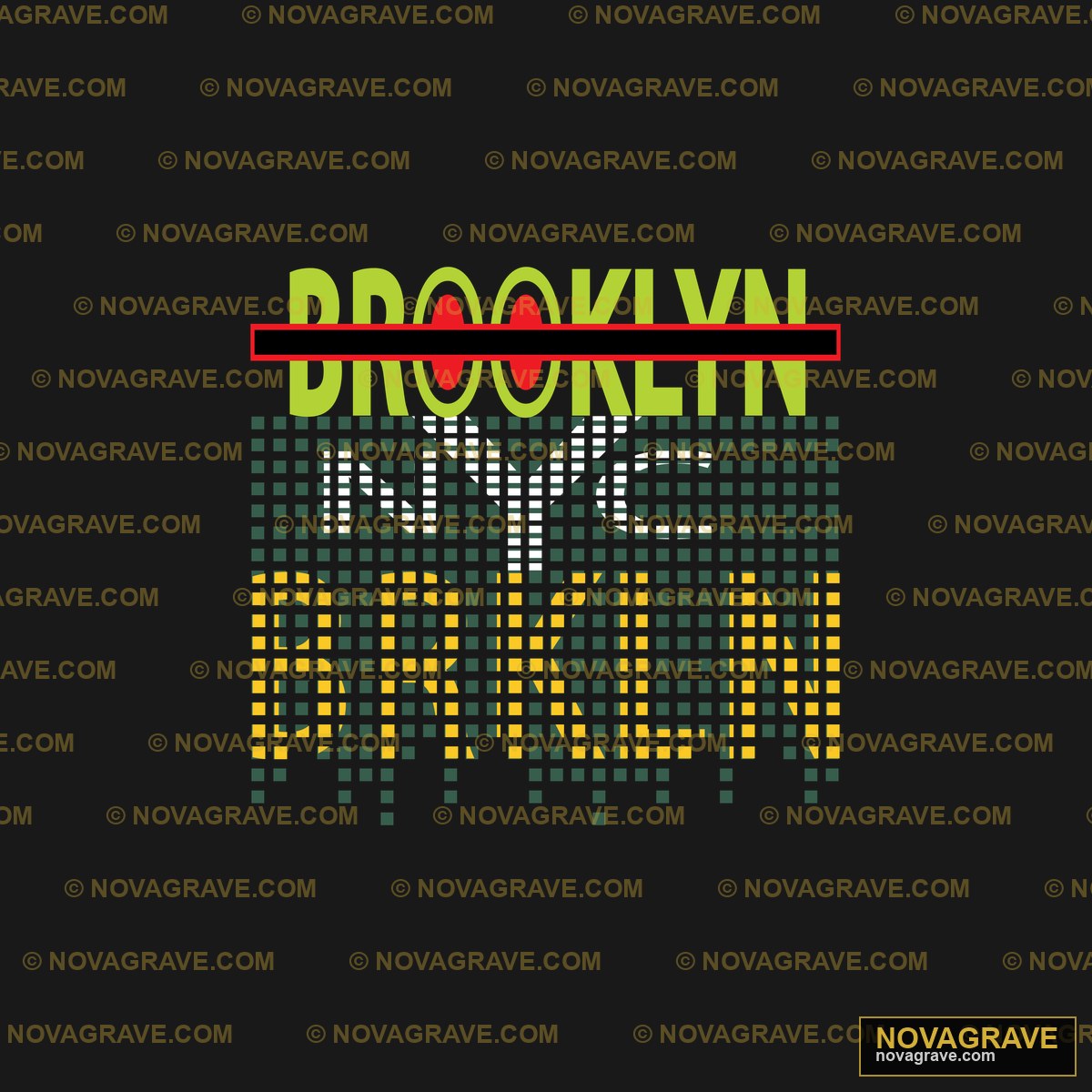 The Brooklyn Logo Typography Slogans - DTF Transfer Design