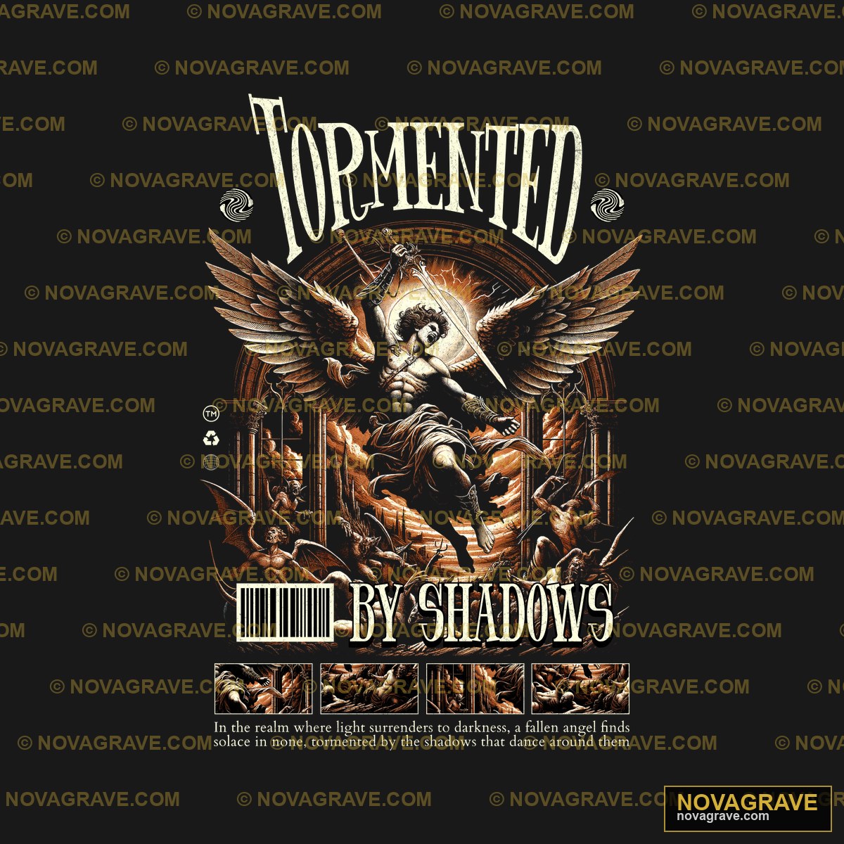 The Cover Of The Book Titled By Shadows Other Designs - Design DTF