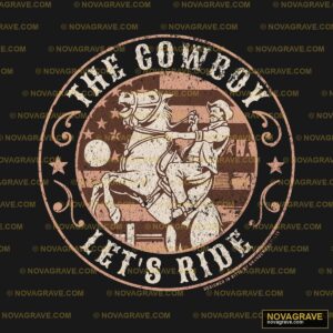 The Cowboy Horse Logo Animals Wildlife - DTF Transfer Design