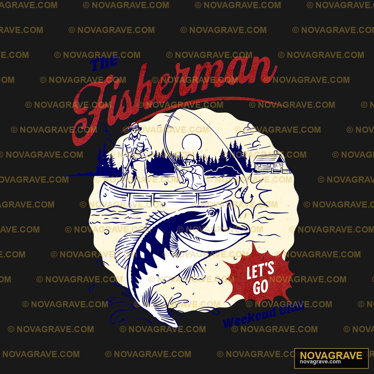The Fisherman Fishing T Shirt Animals Wildlife - DTF Ontwerp