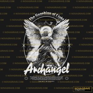 The Guardian Of Light Angel Mens T Shirt By Religious Spiritua - DTF Ontwerp