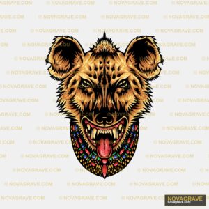 The Head Of A Hyenn Animals Wildlife - DTF Ontwerp
