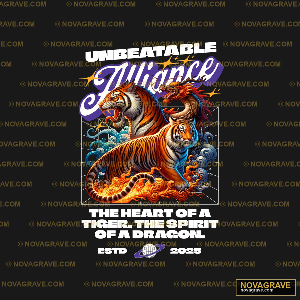 The Heart Of A Tiger T Shirt Animals Wildlife - Design DTF