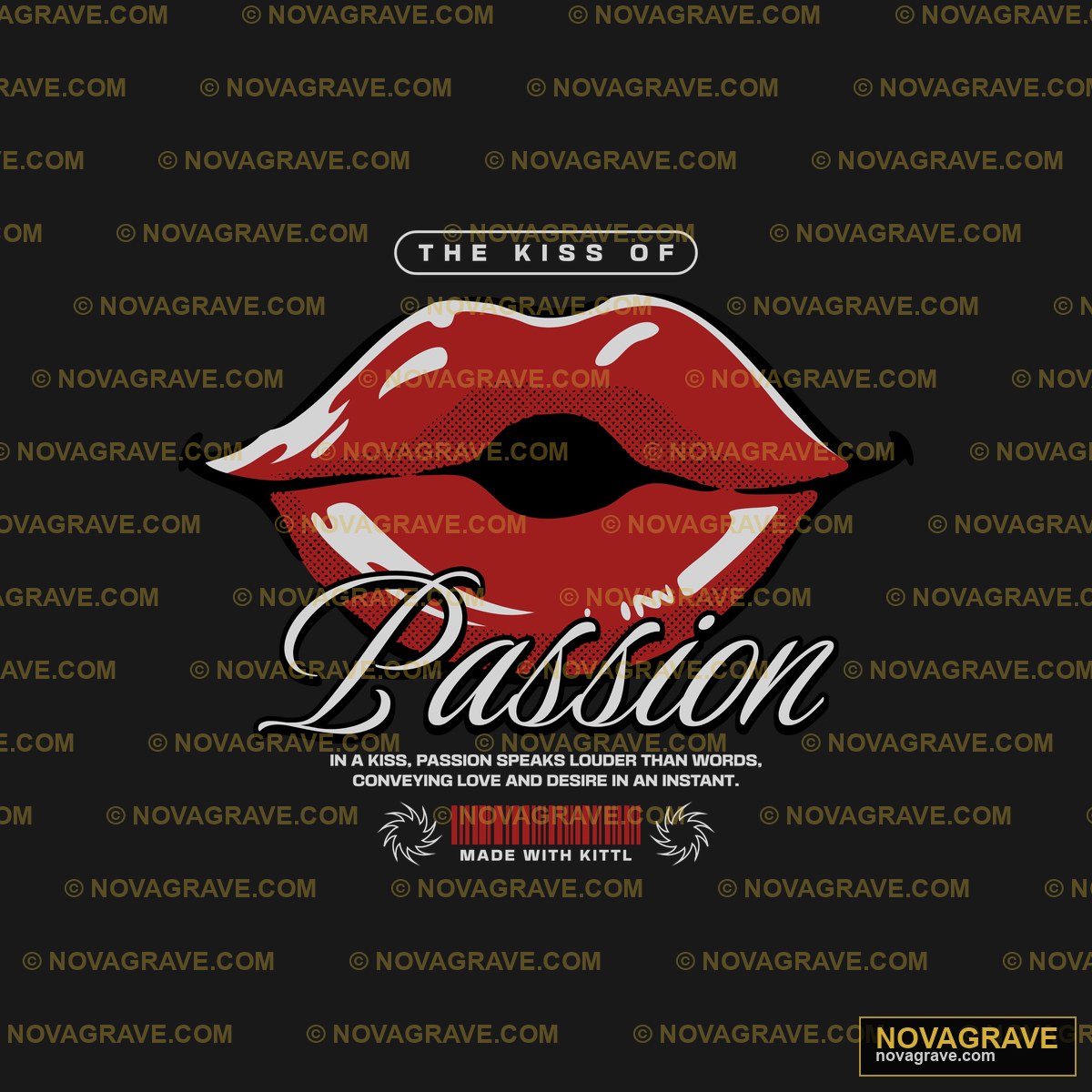 The Kiss Of Passion Other Designs - DTF Ontwerp