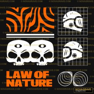 The Law Of Nature Logo Nature Botanical - DTF Transfer Design