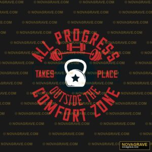 The Logo For All Progress Takes Place Other Designs - DTF Ontwerp