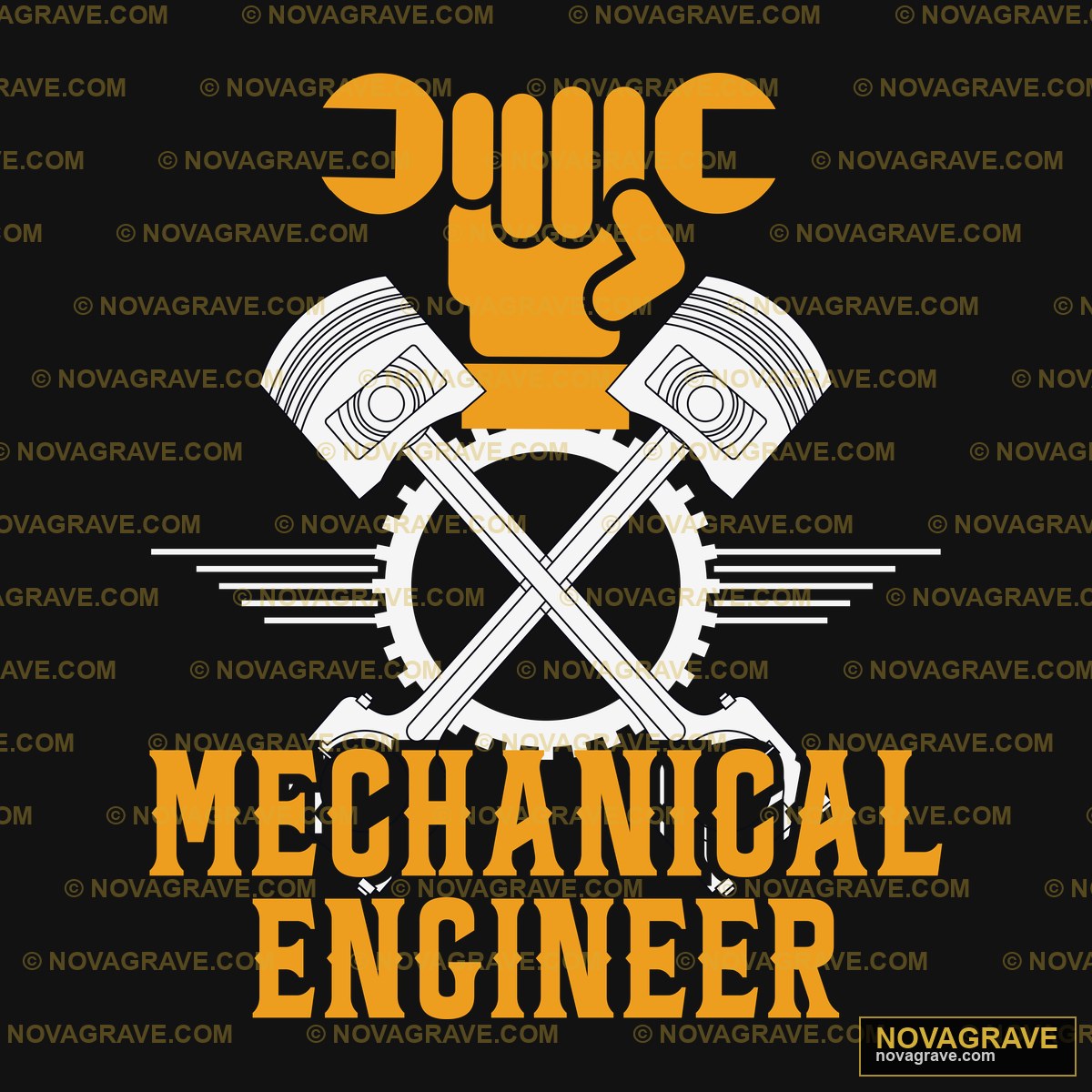 The Logo For Mechanical Engineer Professions - DTF Transfer Design