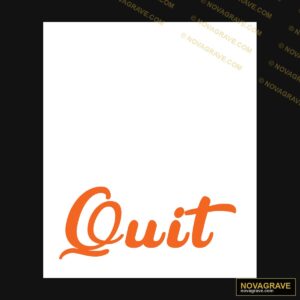 The Logo For Quit Other Designs - Design DTF