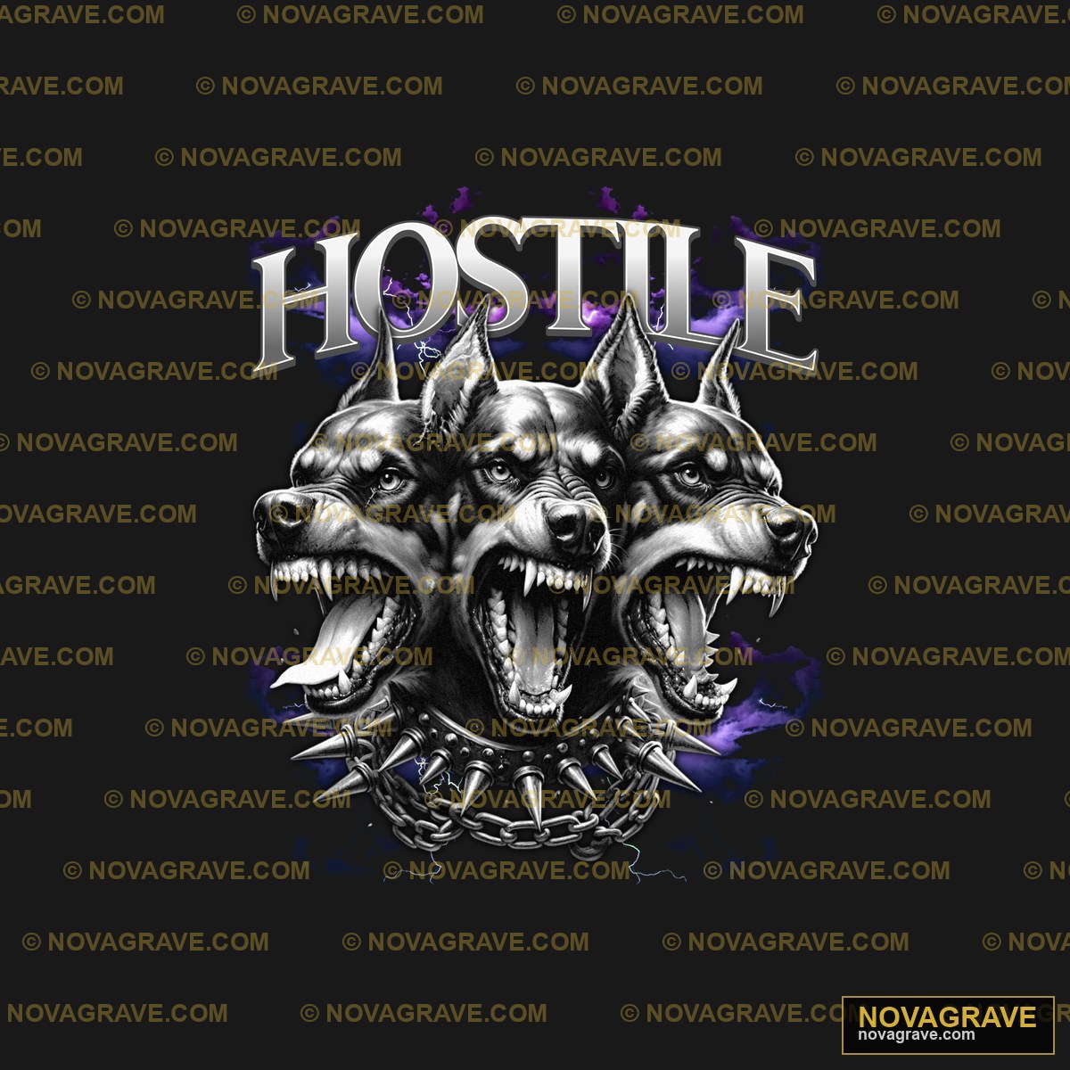 The Logo For The Bands New Album Hostile Music Culture - DTF Ontwerp