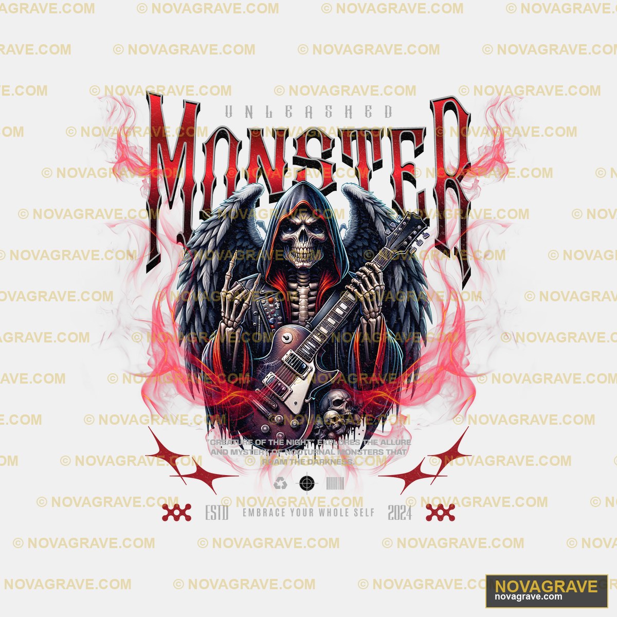 The Logo For The Bands Upcoming Album Monster Streetwear Urban - DTF Ontwerp