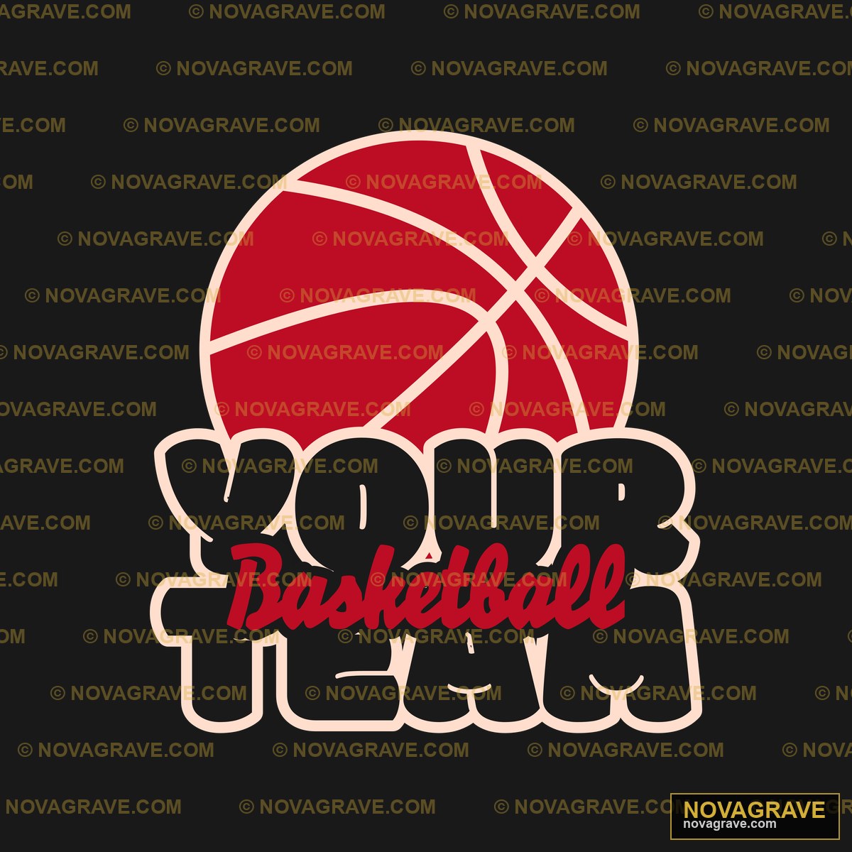 Basketball Your Team DTF Design SVG PNG DXF