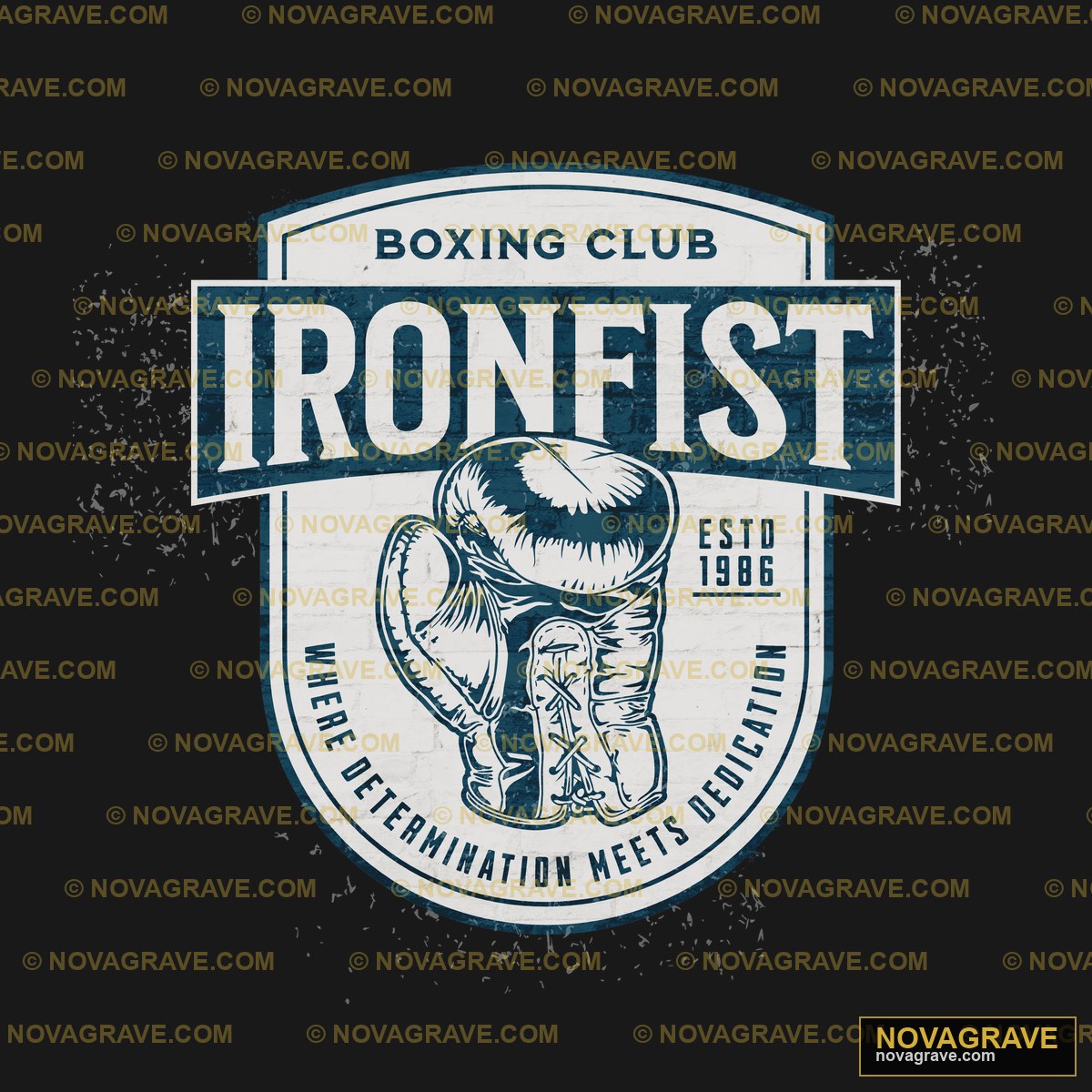 The Logo For The Boxing Club Sports Fitness 2 - Design DTF